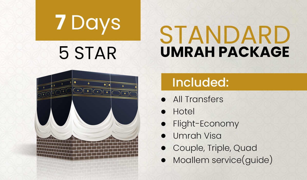 07 Days 3 Star Standard Umrah Package 2026